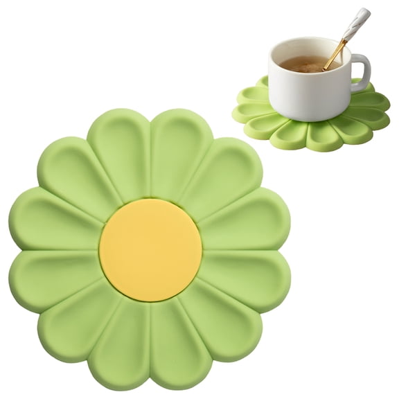 Silicone Trivet Mats, Silicone Heat Resistant Pads, 1Pcs 6.7Inch Creative Hot Pots Trivet Heat Resistant Mat for Kitchen Cooking, Dishes Plate Coffee Mugs Cup Tabletop