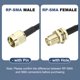 thumbnail image 3 of Cable de extensión de antena Uxcell, 2 piezas de 3.3 pies RP-SMA macho a RP-SMA hembra, conector de montaje en panel de cable coaxial RG174 para extensión de antena de enrutador LAN inalámbrico, 3 of 6