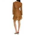 thumbnail image 2 of Auguste womens  Carina Wrap Dress, m, Brown, 2 of 2