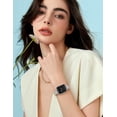 thumbnail image 7 of Wearlizer Beaded Bracelet Band Compatible with Apple Watch Band 38/40/41/42/44/45/46/49mm, Dressy Stainless Steel Jewelry Strap for iWatch Series 11 10 9 8 7-1 Ultra SE, 7 of 7