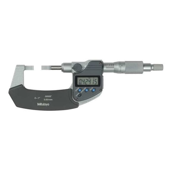 Mitutoyo Digital Micrometer,Blade,0 to 1",SPC 422-360-32