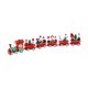 thumbnail image 1 of Juego de decoración de regalos, adorno navideño de tren de madera para el hogar, vacaciones, escaparate 31 x 3 x 55 cm, 1 of 9