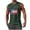 Army Green, variant on Men's USA Themed Sleeveless Tank Tops – Patriotic 4th of July Graphic Crew Neck Shirt for Outdoor Celebrations Usa Graphic Crew Neck Top