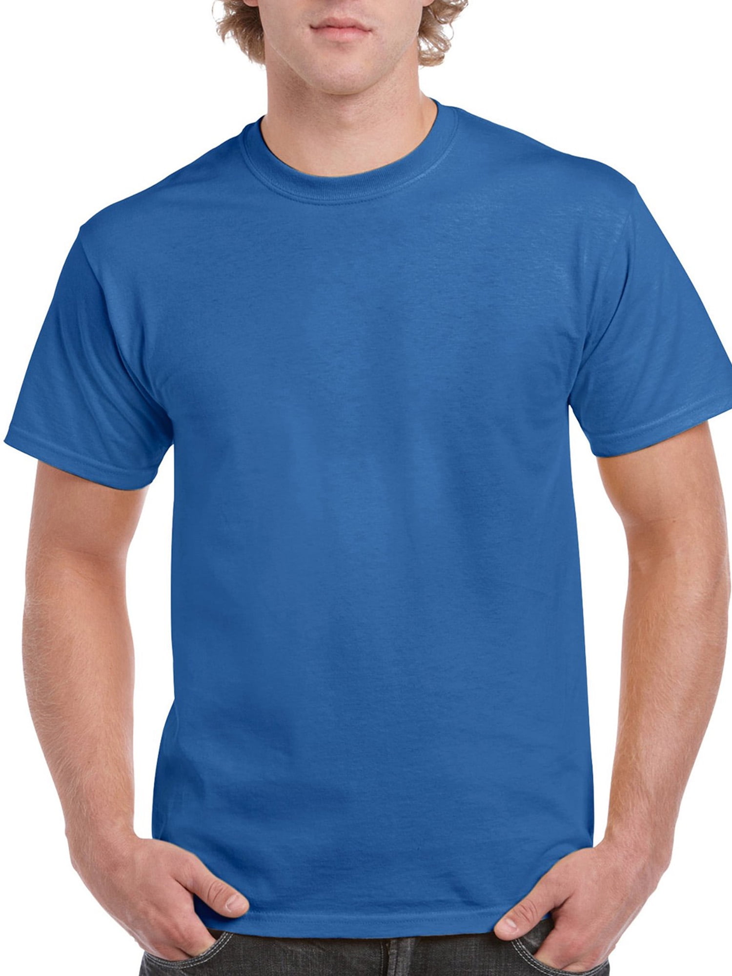 Gildan Men's Ultra Cotton Long Sleeve T-Shirt, 2-Pack, Up to Size 5XL, Size: Small, Gray