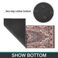 thumbnail image 7 of Kitchen Rugs and Mats Non Skid Washable Bohemian Vintage Pink Carpet Kitchen Mat and Rug Set,Floor Cushion Waterproof Rug,Rubber Backed Area Rugs for Kitchen Laundry, 7 of 7