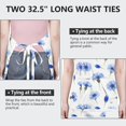 thumbnail image 6 of Pioneer Flower Floral Print Pattern Apron for Women and Men, Cotton Linen Waterproof with Pockets, Adjustable, 33x27 Inch for Kitchen, Gardening, BBQ, Salon, 6 of 6