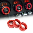 thumbnail image 1 of Car Air Conditioner Switch Knob Ring AC Knobs Cover Red Fits For BRZ Toyota 86, 1 of 5