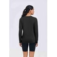 thumbnail image 5 of Pinspark Long Sleeve Workout Tops for Women Athletic Hiking Shirt Crew Neck Yoga Top Lightweight Rash Guard, 5 of 8