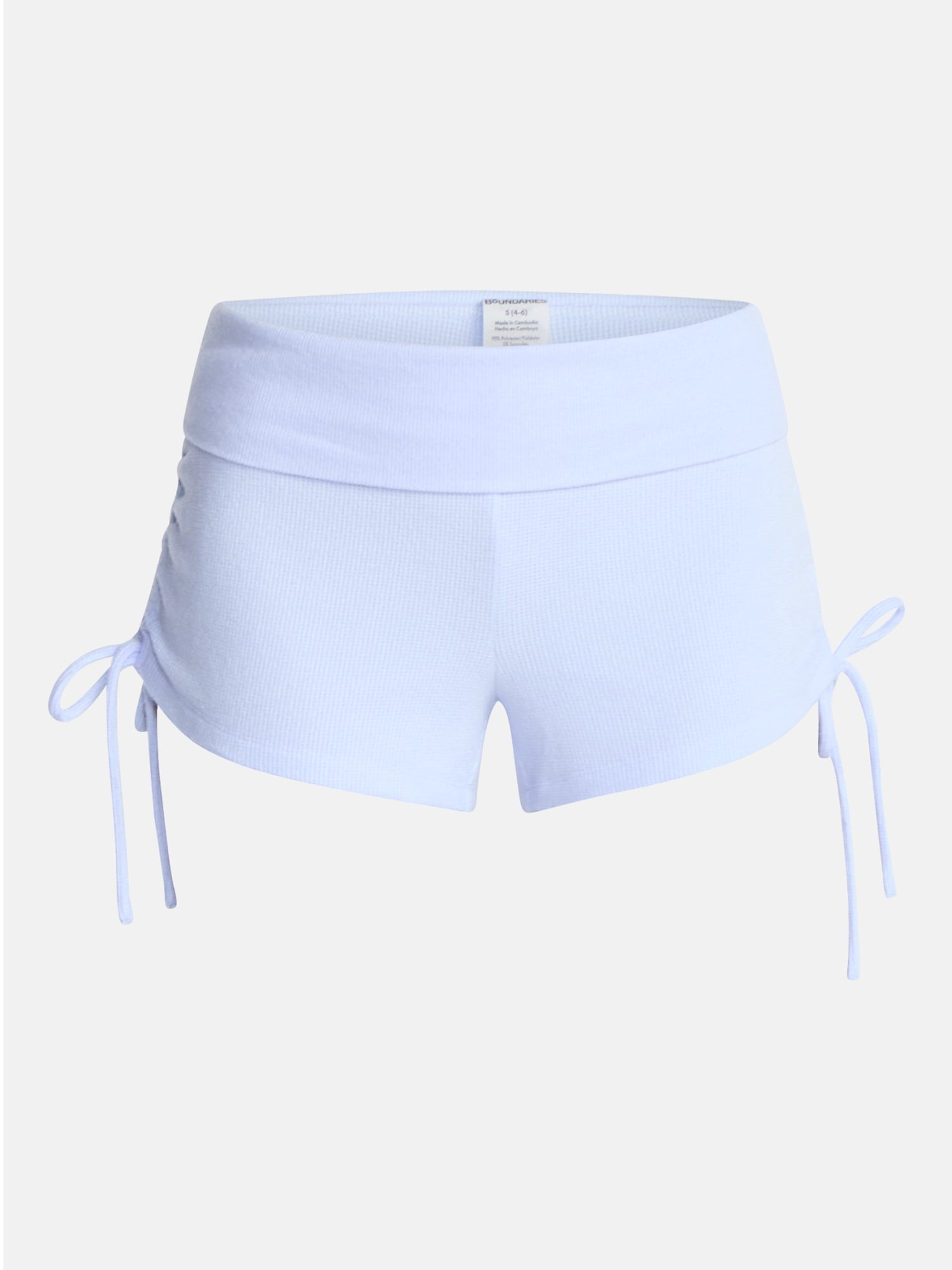 No Boundaries Waffle Knit Sleep Shorts, 2.5'' Inseam, Women’s and Women's Plus XS-2X