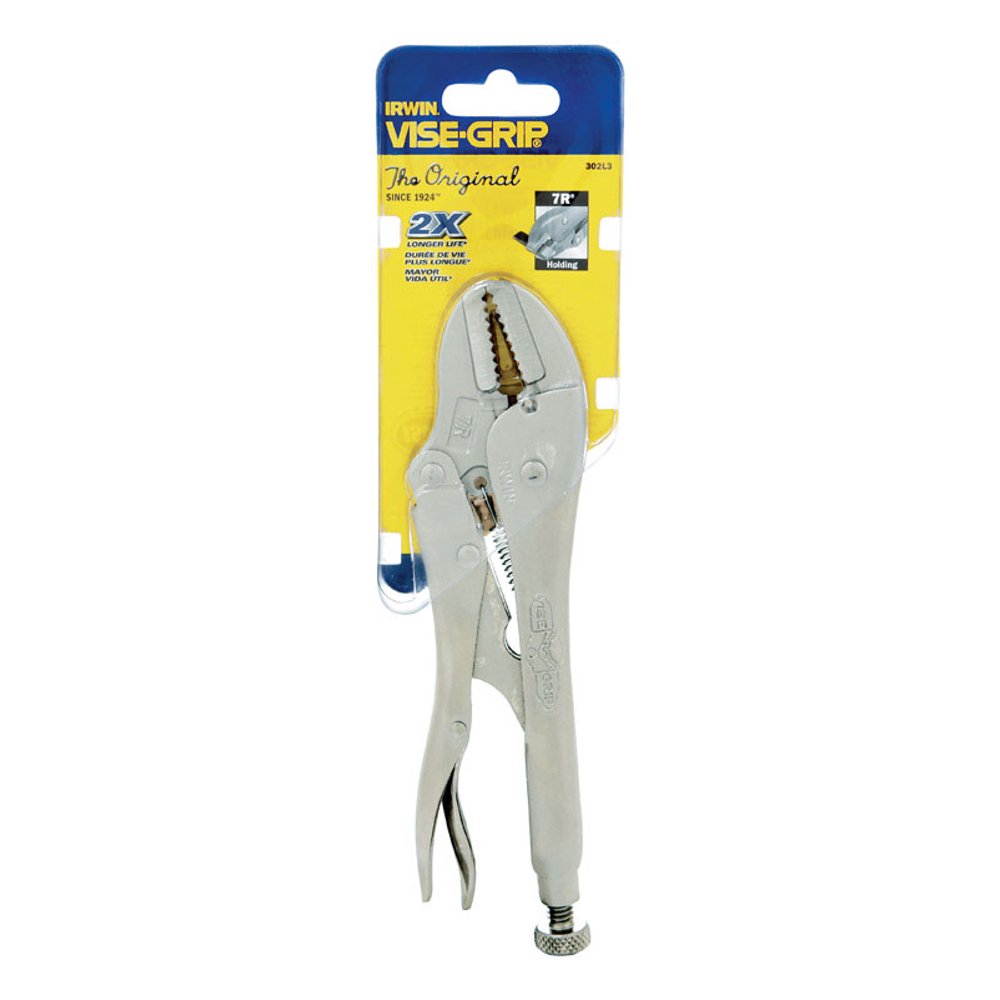 Irwin ViseGrip 7" Alloy Steel Locking Pliers Gray 1 pk