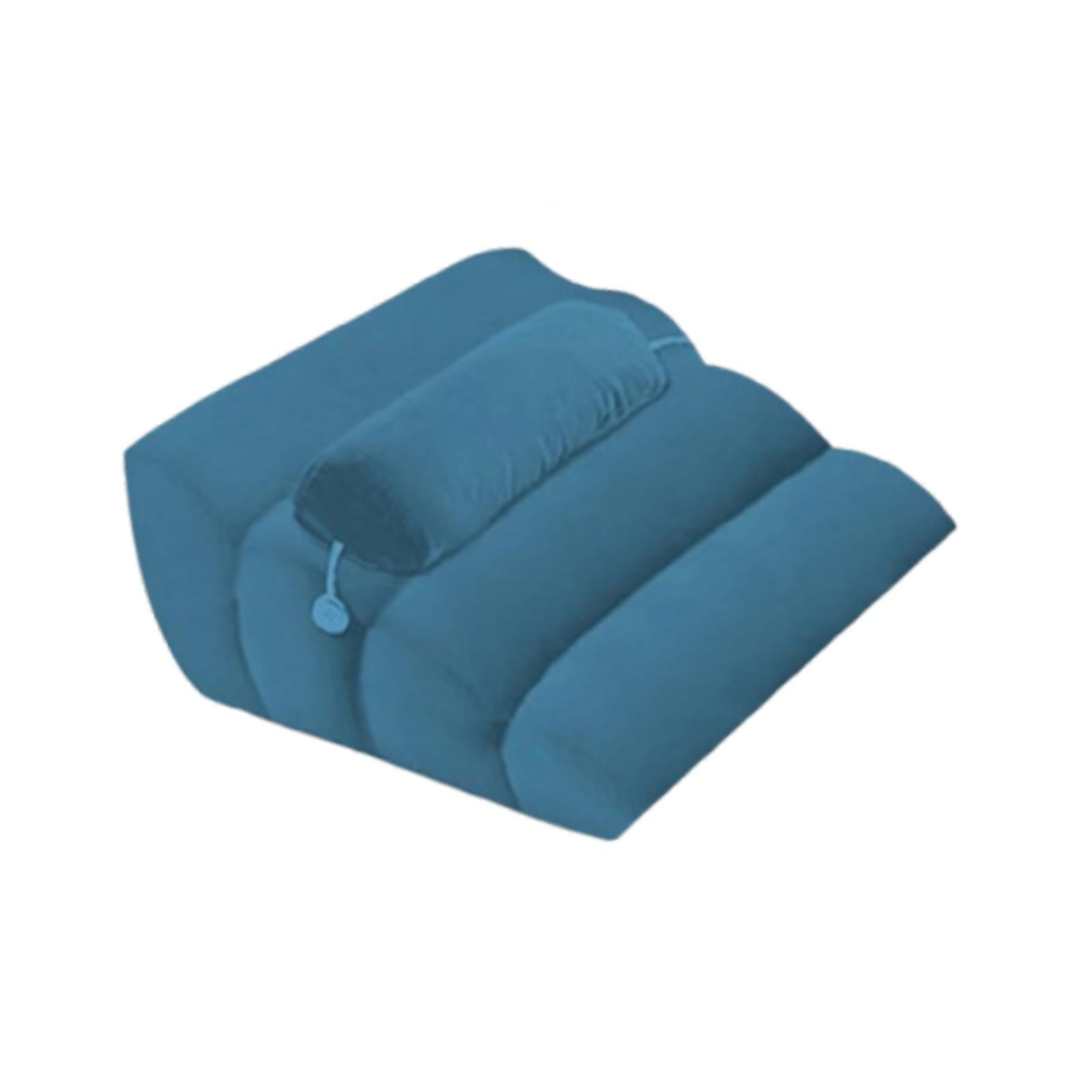 Esquirla Face Down Pillow, Sleeping Pillow, Soft Leg Support Bed Wedge Prone Pillow, Wedge Pillow for Watching Movies Relaxing Reading Blue