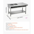 thumbnail image 5 of KFFKFF 4-Unit Professional Food Heating Device, Electrical Heat Station with Separate Temp Regulation, 450W x 4 Metallic Food Warming Equipment with Lower Shelf and Extra Space, 5 of 9