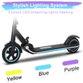 thumbnail image 5 of Electric Scooter for Kids Aged 6-14, Seizeen 150W Foldable Scooter for Boys and Girls, Colorful Rainbow Light, LED Display, Adjustable Height 33.6-38.4'', Max 9.3MPH, Ages 6+ Christmas Birthday Gifts, 5 of 11