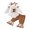 White, variant on RUINIXCW Newborn Baby Girl My First Thanksgiving Outfits Infant Baby Girls Fall Winter Clothes Cute Turcky Printed Long Sleeve Romper and Flared Pants Headband Set