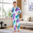 thumbnail image 6 of FORMRS Onesies Pajama for Adults Unisex Hoodie Winter Jumpsuit One Piece Sleepwear, Sizes S-2XL, Green Drawing, 6 of 7