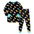 thumbnail image 7 of Hessimy Toddler Boys Girls Spring Summer Graphic Print 2Pcs Crewneck Long Sleeve Sweatshirt Joggers Pants Sweatsuit, Graphic Print Jogger(Black,8-9 Years), 7 of 7