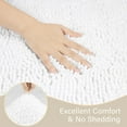 thumbnail image 3 of Homore Bathroom Rugs Sets, Luxury Bath Mat Set Anti-Slip Chenille Bath Rug and U-Shaped Toilet Mat White, 3 of 8