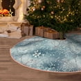 thumbnail image 5 of Fotbe enchanted winter snowflake holly Pattern Christmas Tree Skirt, Tree Skirts Plush Christmas Decorations, Christmas Tree Skirts Xmas Decorations Holiday Party Decor-48", 5 of 6