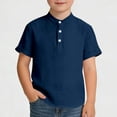 thumbnail image 2 of Camisa de Cuello Redondo de Manga Corta para Niños en Algodón, 2 of 9