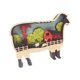 thumbnail image 3 of Adornos de animales de madera retro para escritorio, escultura de madera tallada con grabado ahuecado y LED Oveja, 3 of 9