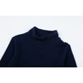 thumbnail image 5 of LittleSpring Toddler Boys Mock Neck Fleece Pullover, Long Sleeve, Navy Blue, Size 4T, 5 of 6