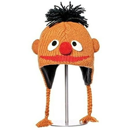 Knitwits Delux Sesame Street Ernie Children's Orange Wool Knit Beanie