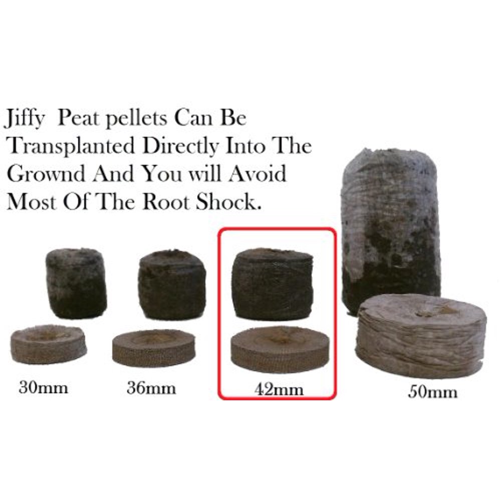 100 Jiffy 7 Peat Pellets 42mm Seeds Starting Jiffy Peat Pellet