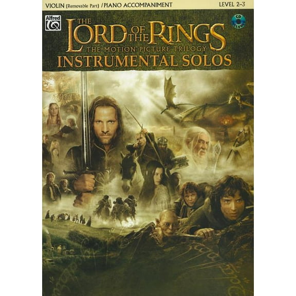 Pop Instrumental Solo The Lord of the Rings Instrumental Solos for Strings: Violin (with Piano Acc.), Book & Online Audio/Software, (Paperback)