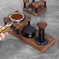 thumbnail image 2 of Station de Tassage en Bois Réglable pour Espresso Base de Tasseur de Café Support de Porte-Filtre, 2 of 10
