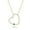 Yellow - Vermeil Gold Plated Silver | Emerald, variant on Cali Trove Heart Necklace with Blue Sapphire | 925 Sterling Silver with 1/6 Ct Natural Diamonds | Heart Necklace for Women