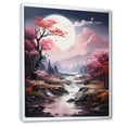 thumbnail image 2 of Designart "The Blooming Liquid Art Charm Of Water Streams I" Landscape Lake River Floater Framed Canvas Prints, 2 of 5