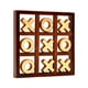 thumbnail image 2 of Juego de tres en raya de madera | Juego de mesa de tres en raya para niños | Juego de estrategia educativo | Tamaño portátil de viaje: 12,5 x 12,5 cm, 2 of 5