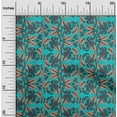 thumbnail image 1 of oneOone Viscose Jersey Fabric Leaves & Floral Block Print Sewing Fabric BTY 60 Inch Wide, 1 of 5