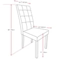 thumbnail image 4 of CorLiving Atwood Dining Set with Dark Brown Leatherette Seats, 4 of 8
