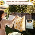 thumbnail image 5 of ZIATUBLE Floral Clothes Pins Bag Butterfly Hanging Storage Organizer 2 Piece with Large Opening Laundry Clothes Pin Holder Reusable Heavy Duty Clothespin Bag for Clothesline Outdoor, 5 of 7