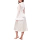 thumbnail image 3 of VISgogo, ropa de dormir para mujer, bata de baño de malla sólida transparente acampanada, bata de manga larga, pijama con puños de plumas, camisón, ropa de dormir VISgogo  moda, 3 of 4