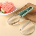 thumbnail image 2 of yeacher Premium Stainless Steel 3-in-1 Watermelon Slicer Set - Multi-Functional Kitchen Tool for Fruit Cutting, Green, Compact & Durable Design, 2 of 7