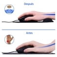 thumbnail image 3 of 2pzs Mousepad Tapete Ergonomico De Antideslizante Raton Negro/Gris, 3 of 4