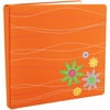 Heartland Flower Embroidered Postbound Album 12''X12'', Orange
