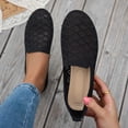 thumbnail image 4 of RoamHome Women's Mesh Breathable Round Toe Slip-On Flats Comfortable Lightweight Walking Shoes for Daily Casual Summer, 4 of 9