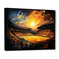 thumbnail image 2 of Designart "Illuminated Roar Of The Crowd" Stadiums Floater Framed Canvas Art Print, 2 of 5