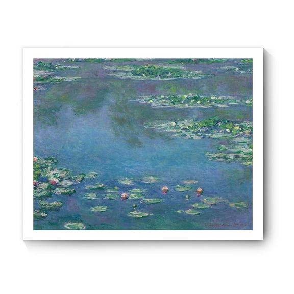 Monet Canvas Prints Wall Art, Water Lilies by Claude Monet Famous Paintings Reproduction, Monet Classic Art Poster Prints