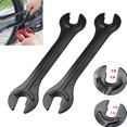 thumbnail image 4 of 2 Pcs Clé de Moyeu de Roue de Vélo Cône en Acier Double Ouverture Outil de Réparation de Vélo, 4 of 4