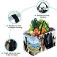 thumbnail image 3 of Cattle Reusable Large Capacity Foldable Grocery Bags and Shopping Baskets made with Oxford Cloth, 3 of 7