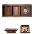 thumbnail image 5 of Strictly Sinks 45” Black Workstation Sink - 16ga Stainless Steel Sink 2-Tier Undermount Kitchen Sink, 5 of 9