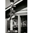thumbnail image 2 of Hausenflock, Alan 17x24 White Modern Wood Framed Museum Art Print Titled - Which Way Cafe II - BW, 2 of 4