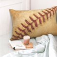 thumbnail image 4 of Fotbe Vintage Baseball Funda de Almohada Decorativa Estilo Occidental, Lujo en Algodón, Fundas para Almohadas King, Cojín Estampado para Decoración del Hogar-14"x20", 4 of 6