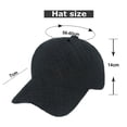 thumbnail image 2 of Fashionable Tweed Baseball Caps Women Unisex Sun Hat Adjustable Size Trucker Hats, 2 of 5