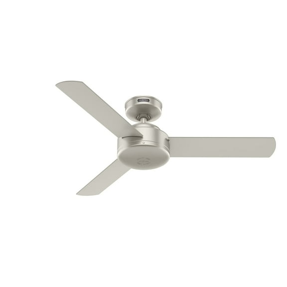 Restored Hunter Fan 44 Inch Casual Matte Nickel Finish Indoor Ceiling Fan With 3 Blades (Refurbished)
