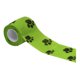 thumbnail image 1 of Vendaje autoadhesivo para patas de perro, de 5 cm x 4,5 m, con estampado de huellas de colores, no tejido, fácil de rasgar a mano., 1 of 8
